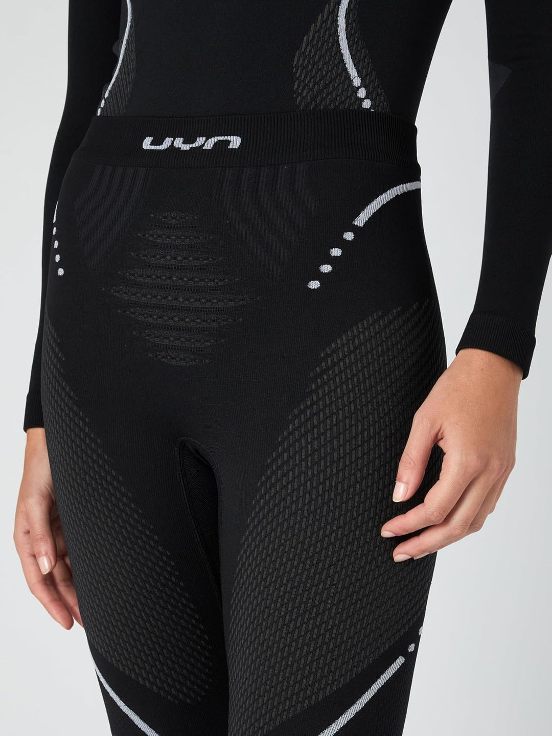 UYN Damen Strumpfhose Evolutyon XS Blackboard/Anthracite/White, XS Blackboard/Anthracite/White