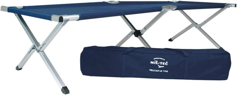 Mil-Tec Us Faltbares Feldbett Blau, Blau