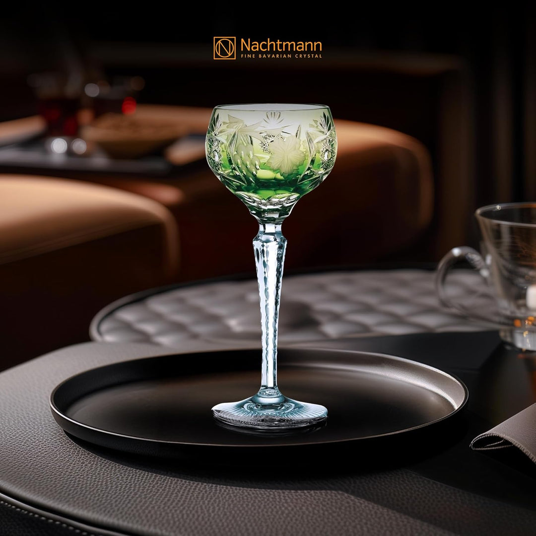 Spiegelau & Nachtmann, Weinglas mit Schliffdekoration, Kristallglas, 230 ml, Traube, 35953, Reseda,