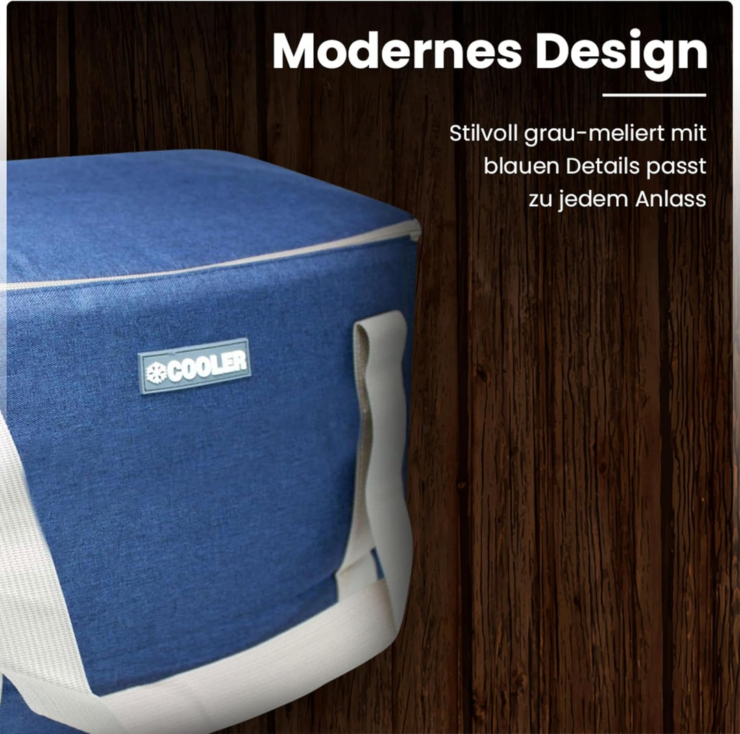 ToCi Kühltasche 36 Liter Isoliertasche Thermotasche Picknicktasche für Picknick Camping Urlaub Wande