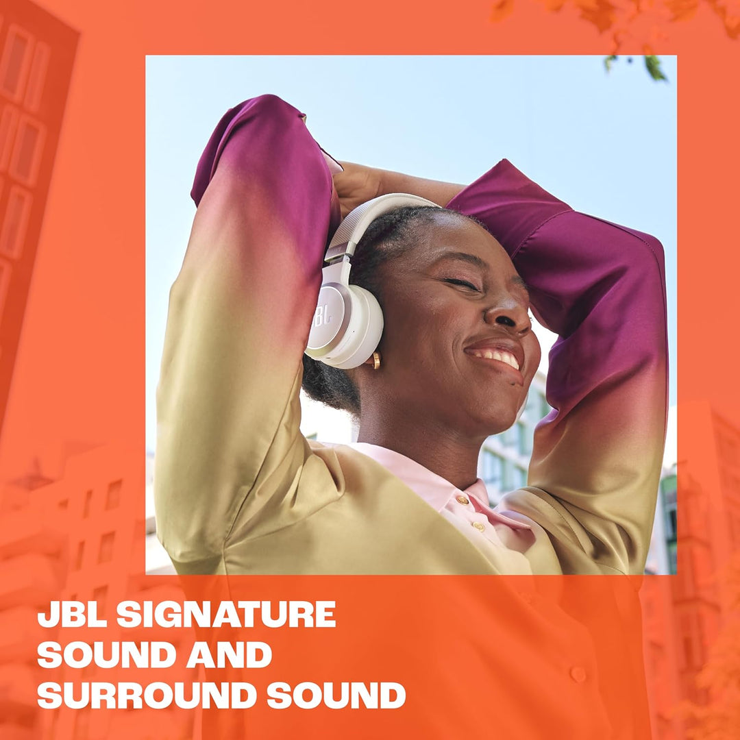 JBL Live 670 NC – Bluetooth On-Ear-Kopfhörer mit adaptivem Noise-Cancelling – Kabellose Ohrhörer mit