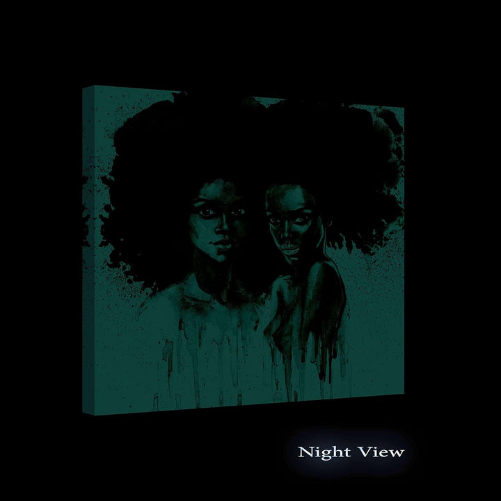 Startonight Bilder Schwarze und Weisse Afrikanische Frauen - Leinwandbilder Moderne Kunst - Abstrakt