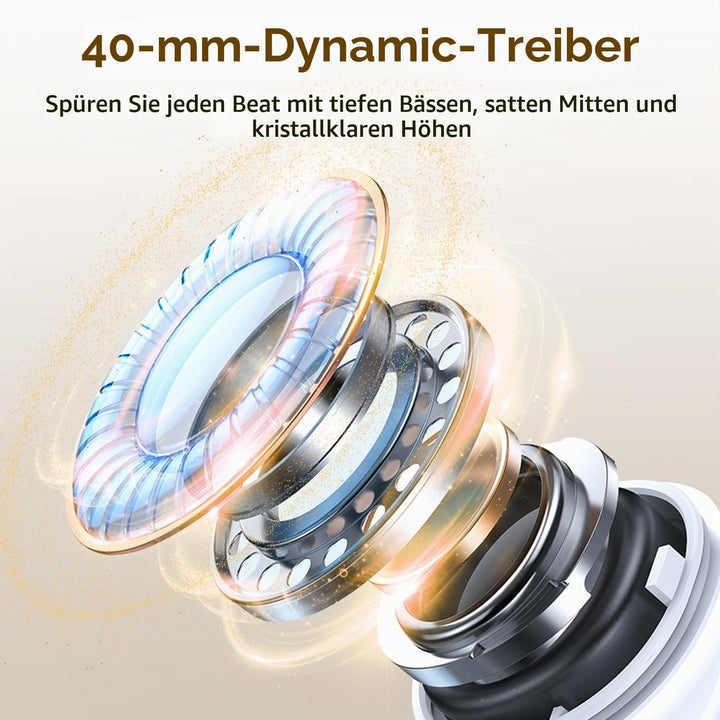 havit H683BT Hybrid Active Noise Cancelling Kopfhörer, Hi-Res Over Ear Bluetooth Kopfhörer mit 4 Mic