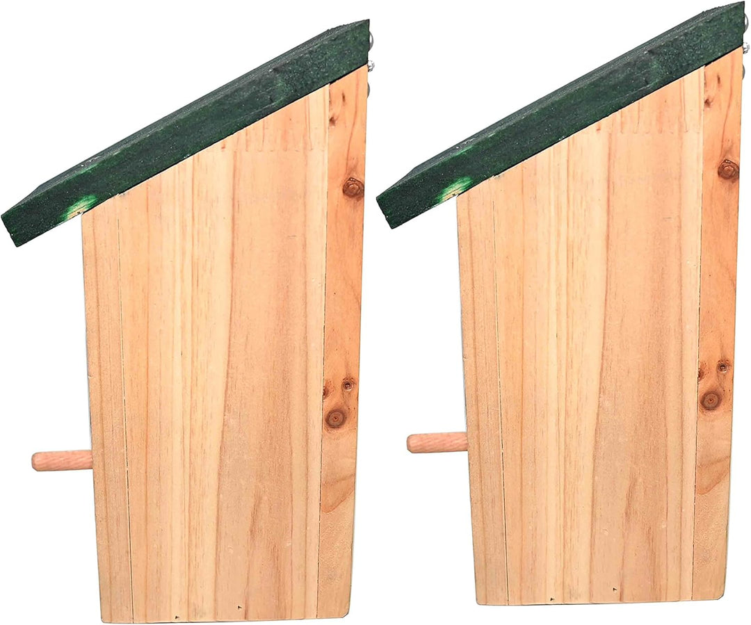 Ram© 2 X Holz Holz Vogel Nistkasten Nest Vogelhaus Kleine Vögel Blaumeise Rotkehlchen Spatz Vogelhau