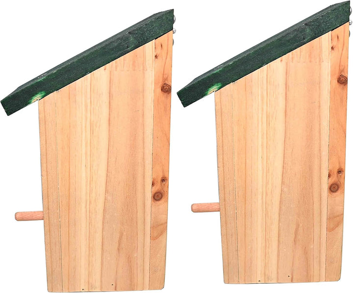 Ram© 2 X Holz Holz Vogel Nistkasten Nest Vogelhaus Kleine Vögel Blaumeise Rotkehlchen Spatz Vogelhau