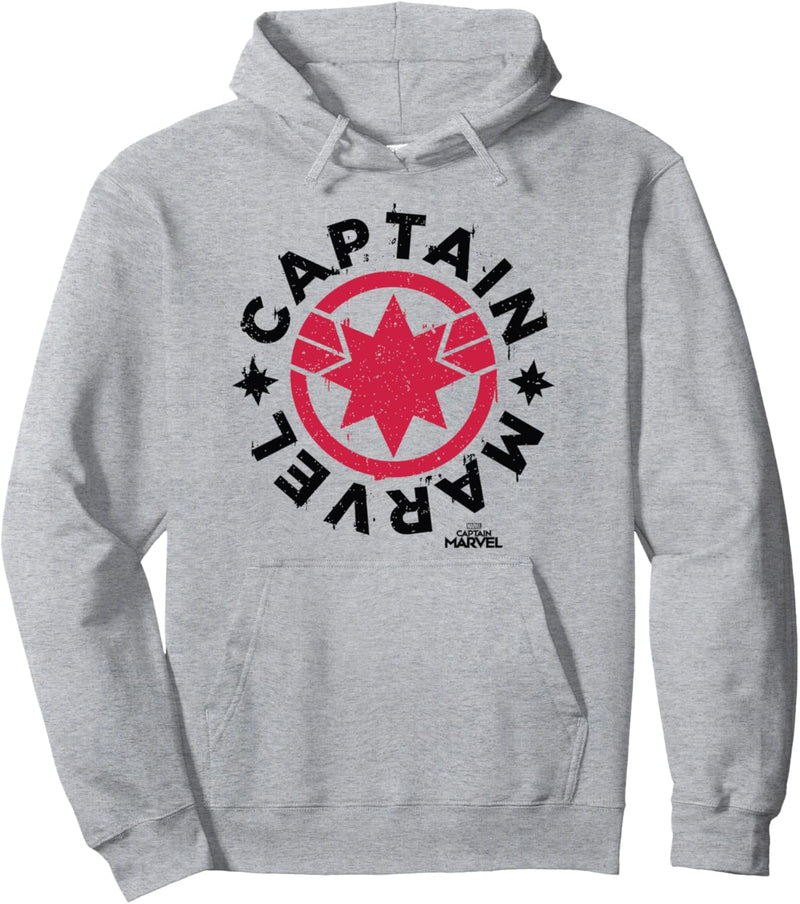 Captain Marvel Symbol Logo Pullover Hoodie