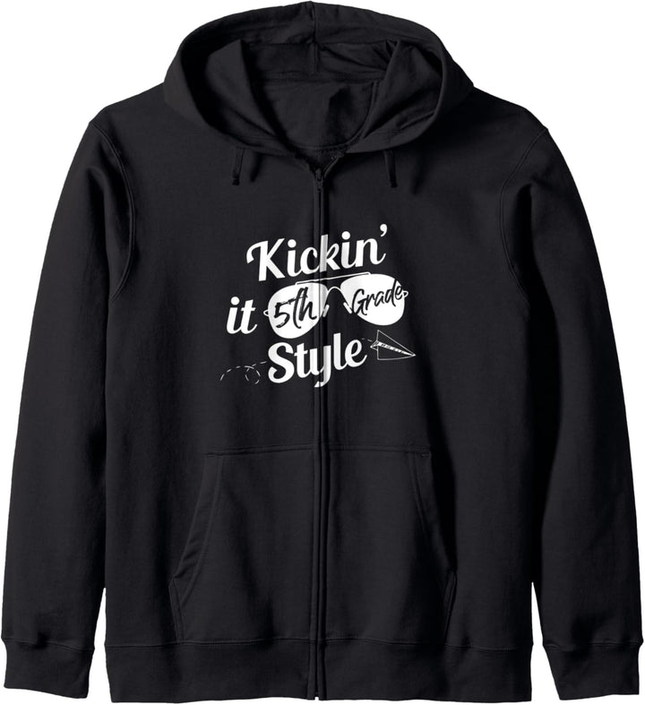 Kickin It 5th Grade Style - Elementary Teachers Student Gift Kapuzenjacke