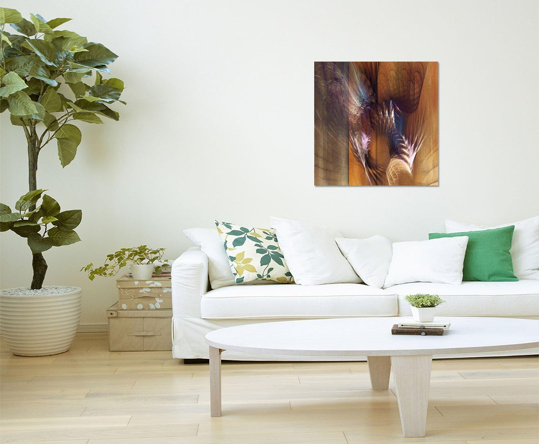Paul Sinus Art Bild auf Leinwand Abstrakt305_60x60cm - Das Schlüsselerlebnis - Abstraktes Motiv quad