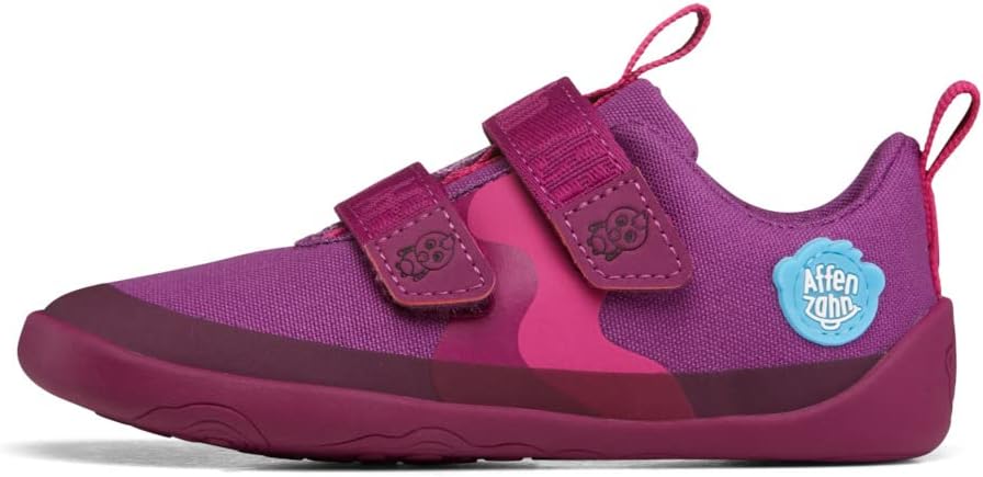 Affenzahn Barfussschuh Baumwolle Lucky Klettverschluss Vegan rutschfest Flexibel Reflektierend für d