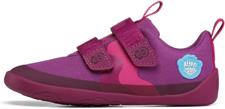 Affenzahn Barfussschuh Baumwolle Lucky Klettverschluss Vegan rutschfest Flexibel Reflektierend für d