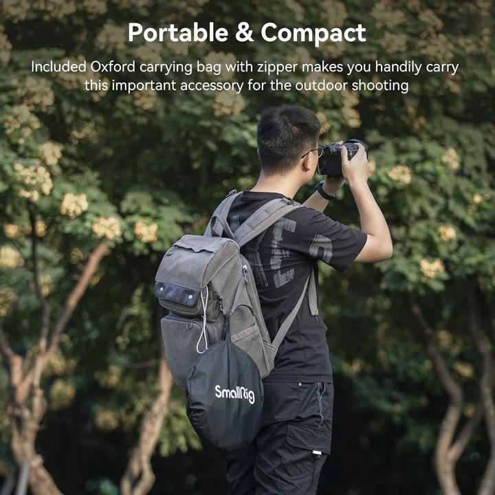 SMALLRIG 5 in 1 Reflektor 110cm 42-Zoll Lichtreflektor Zusammenklappbarer Fotografie Reflektor, mit