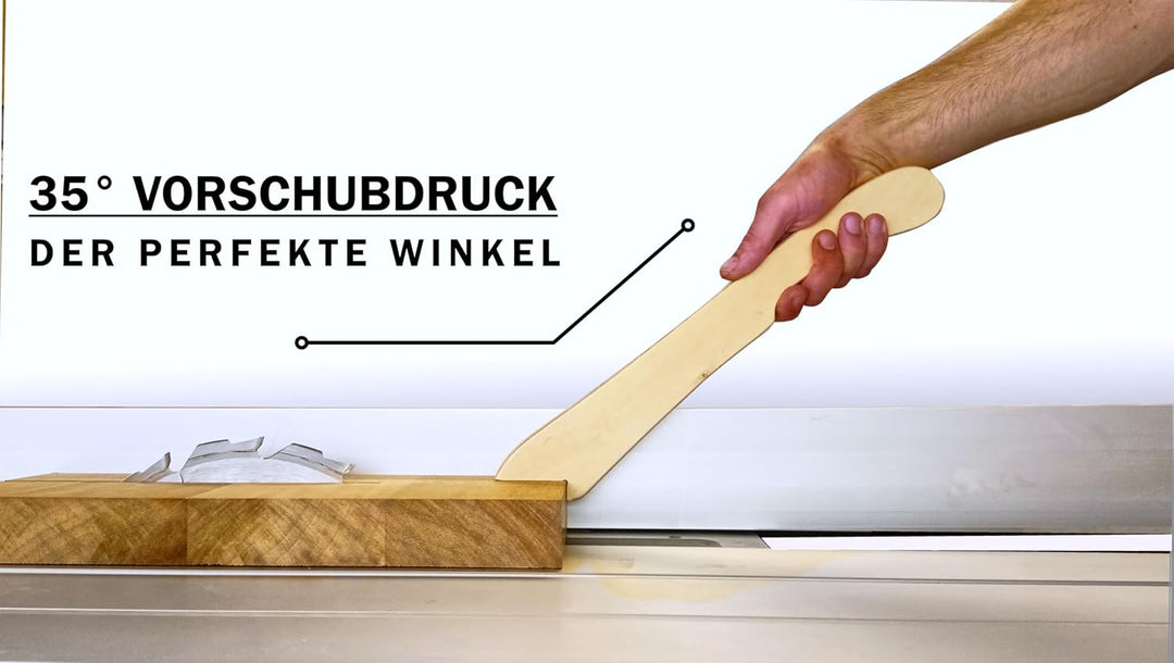 Schiebestock für Tischkreissägen, Fräsen und Hobel - Push Stick aus Multiplex – Werkstückschieber (2
