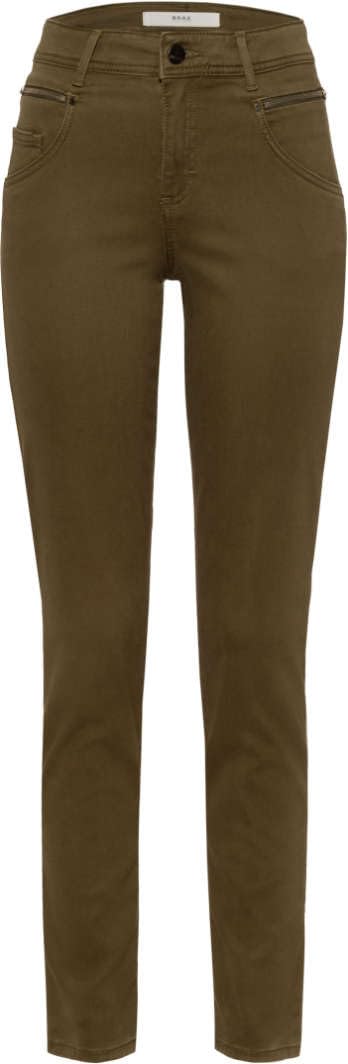 BRAX Damen Style Shakira Winter Dream Hose 25W / 32L Olive, 25W / 32L Olive