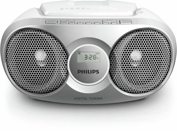 Philips Tragbarer CD Player/Digital UKW, Dynamischer Bass-Boost, Audioeingang/Radio CD, AZ215S/12, S