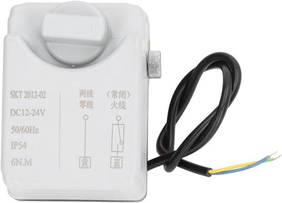 12-24 VDC Motorisierter Kugelhahn, 3/4" Normal Geschlossenes Elektrisches Ventil, Gerades Messingven