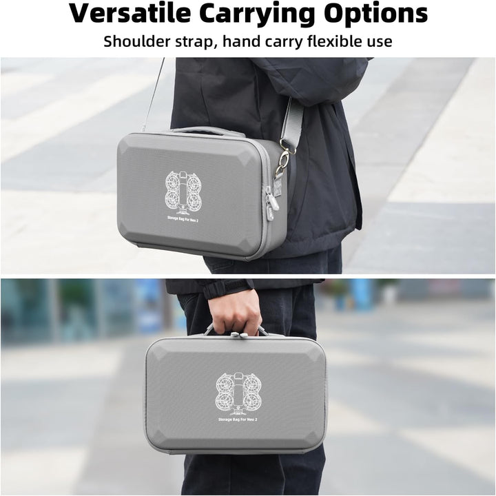 BRDRC Tasche für DJI Neo 2, Portable Schutzhülle Case Koffer mit Schultergurt für DJI Neo 2 Fly More