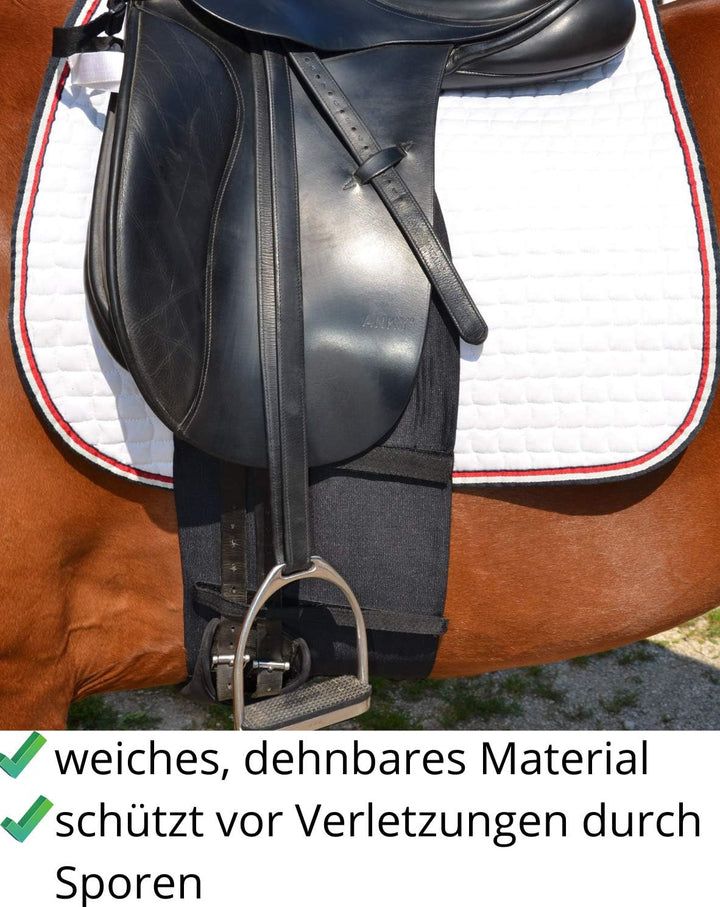 AMKA Sporenschutzgurt für Pferde Sporenschutz Bandage Schutz KLEIN GESCHNITTEN X FULL, X FULL