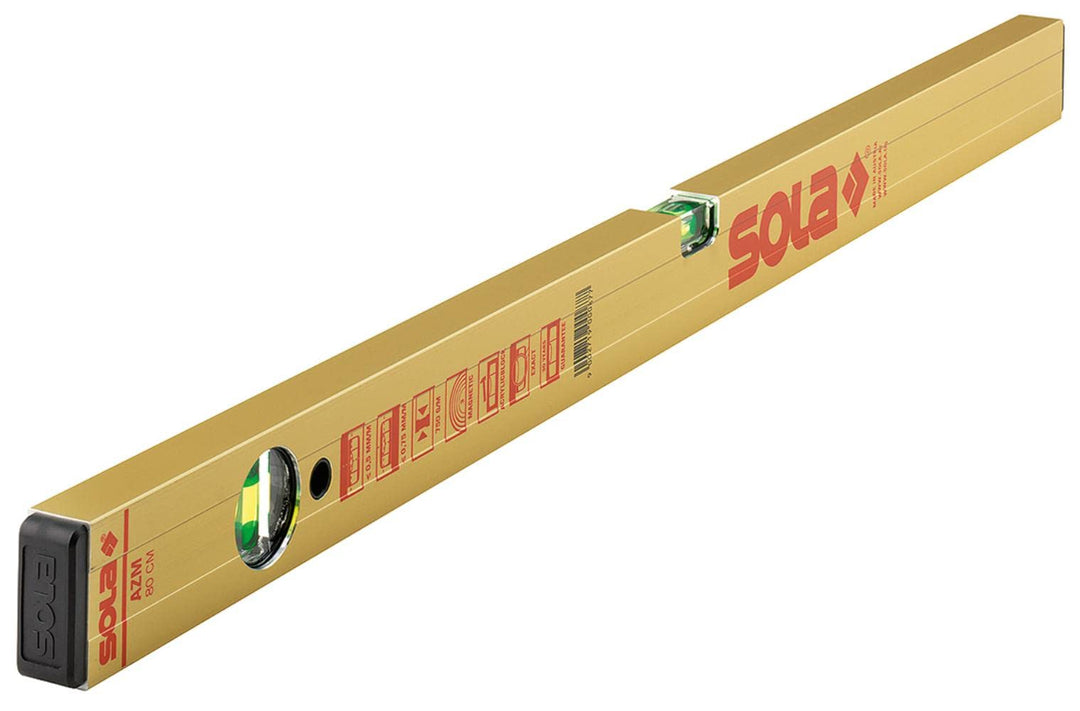 SOLA Aluminium Magnetwasserwaage AZM 60cm mit 2 Libellen 600 mm, 600 mm