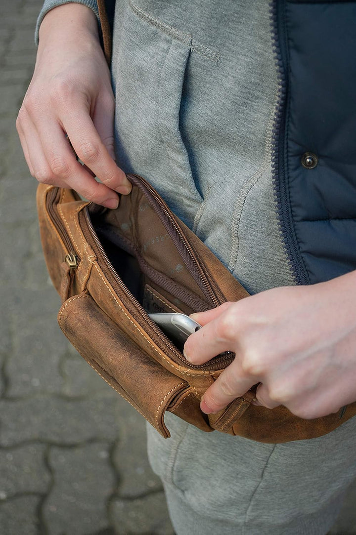 Greenburry Damen Vintage Tasche Einheitsgrösse Braun, Einheitsgröße Braun