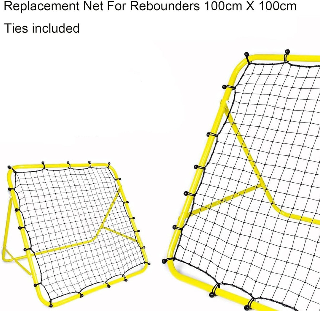 Fussball-Rebounder-Ersatznetz, Ersatznetz für Rebounder | 39,37 x 39,37 Zoll Fussball-Fangnetz - Mit