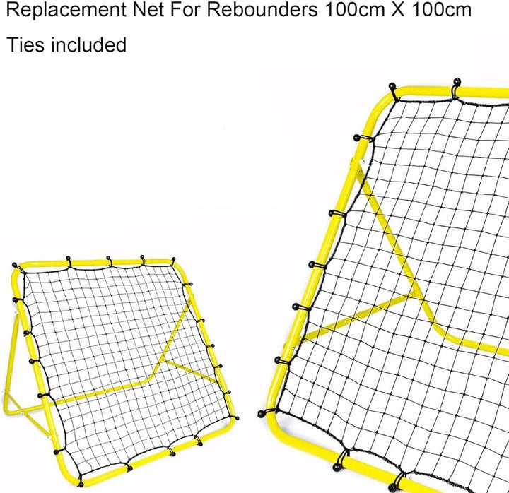 Fussball-Rebounder-Ersatznetz, Ersatznetz für Rebounder | 39,37 x 39,37 Zoll Fussball-Fangnetz - Mit