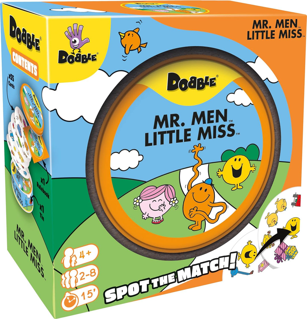 Asmodee Dobble Mr Men and Little Miss Kartenspiel, ab 4 Jahren, 2-8 Spieler, 15 Minuten Spieldauer S