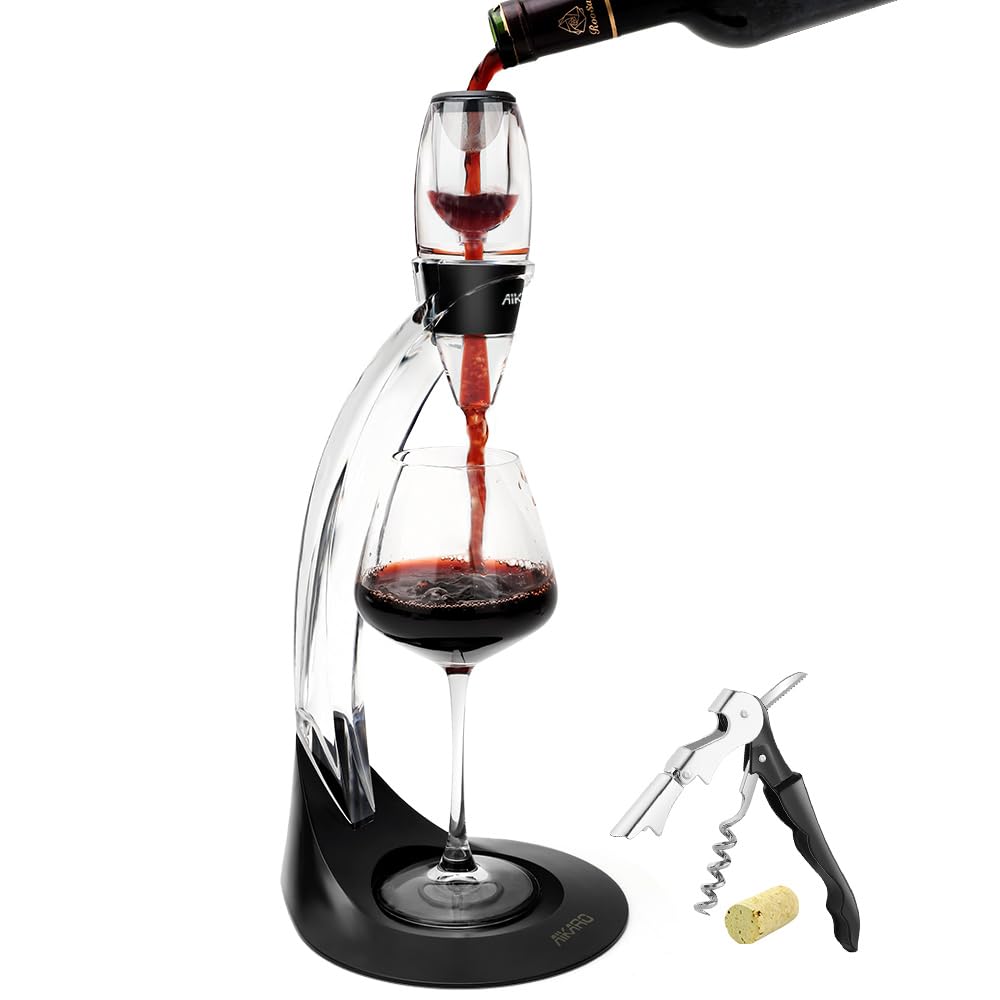 AIKARO Weinbelüfter, Rotwein Dekanter Wein Dekantierer (Belüfter-Set), Belüfter-Set