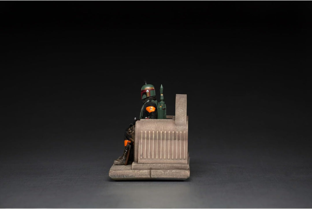 Iron Studios 1:10 Boba Fett auf Thron – Der Mandalorianer