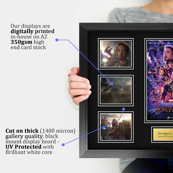 HWC Trading Avengers Endgame Robert Downey Jr Geschenke Geducktes Signiertes Autogramm Präsentations