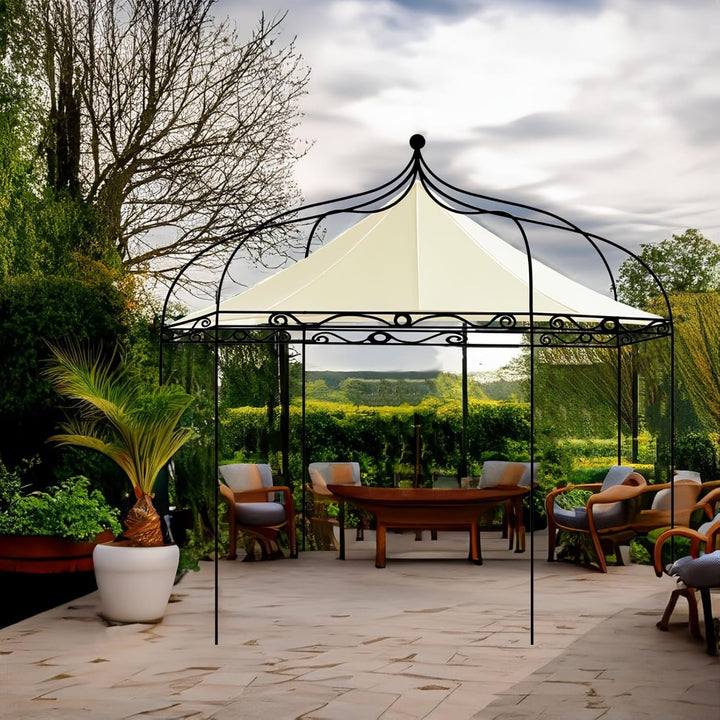Ersatzdach für Pavillon Modena 6-eck 320cm Wasserdicht Material: Panama PCV Soft 370g/m² extra stark