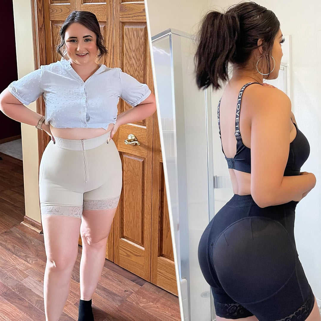 SHAPERIN Shapewear Shorts Damen Bauchkontrolle Höschen Hohe Taille Butt Lifter Miederhose Bauchweg S