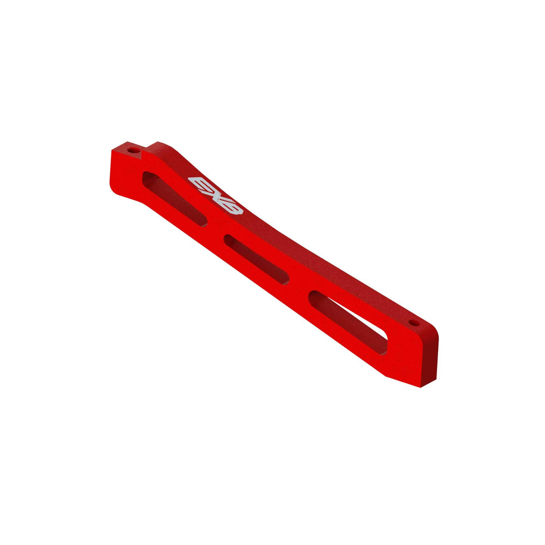 Vordere Mitte Aluminium Chassis Brace, 98mm Rot: EXB