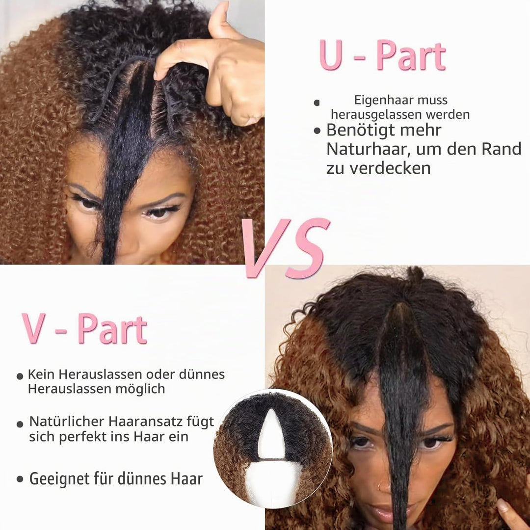 Hight Light V Part Wig Human Hair for Women 10A Upgraded U part Wig Human Hair Beginner Friendly 150