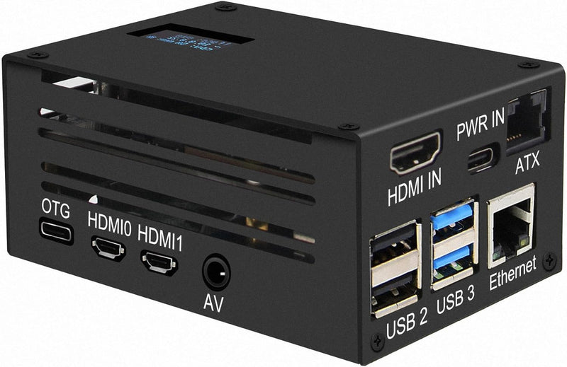 Geekworm KVM-A3 Kit for Raspberry Pi 4 Open-Source KVM Over IP, Support PiKVM V3 HDMI