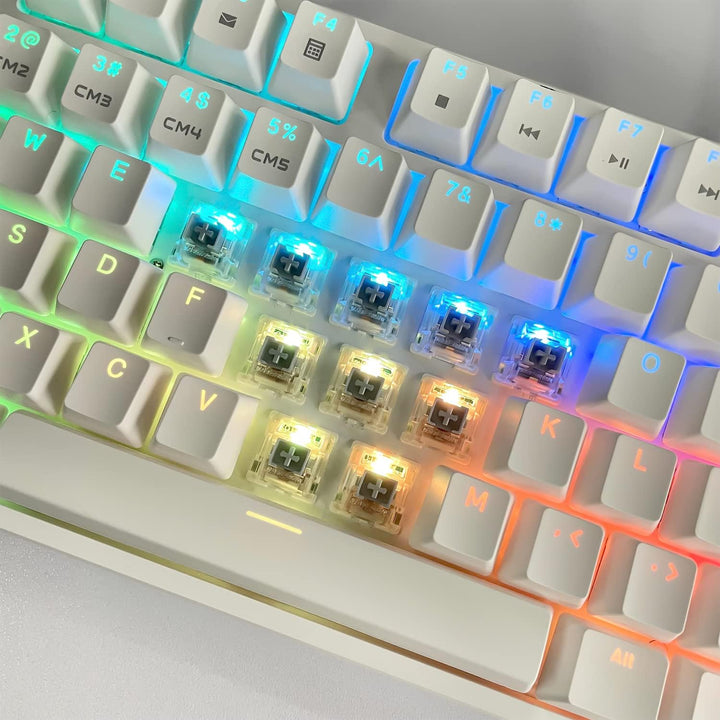 Gateron G Silver Pro Switches Vorgeschmierter 3-Pin RGB SMD Linear staubdichter Einzelfederschalter