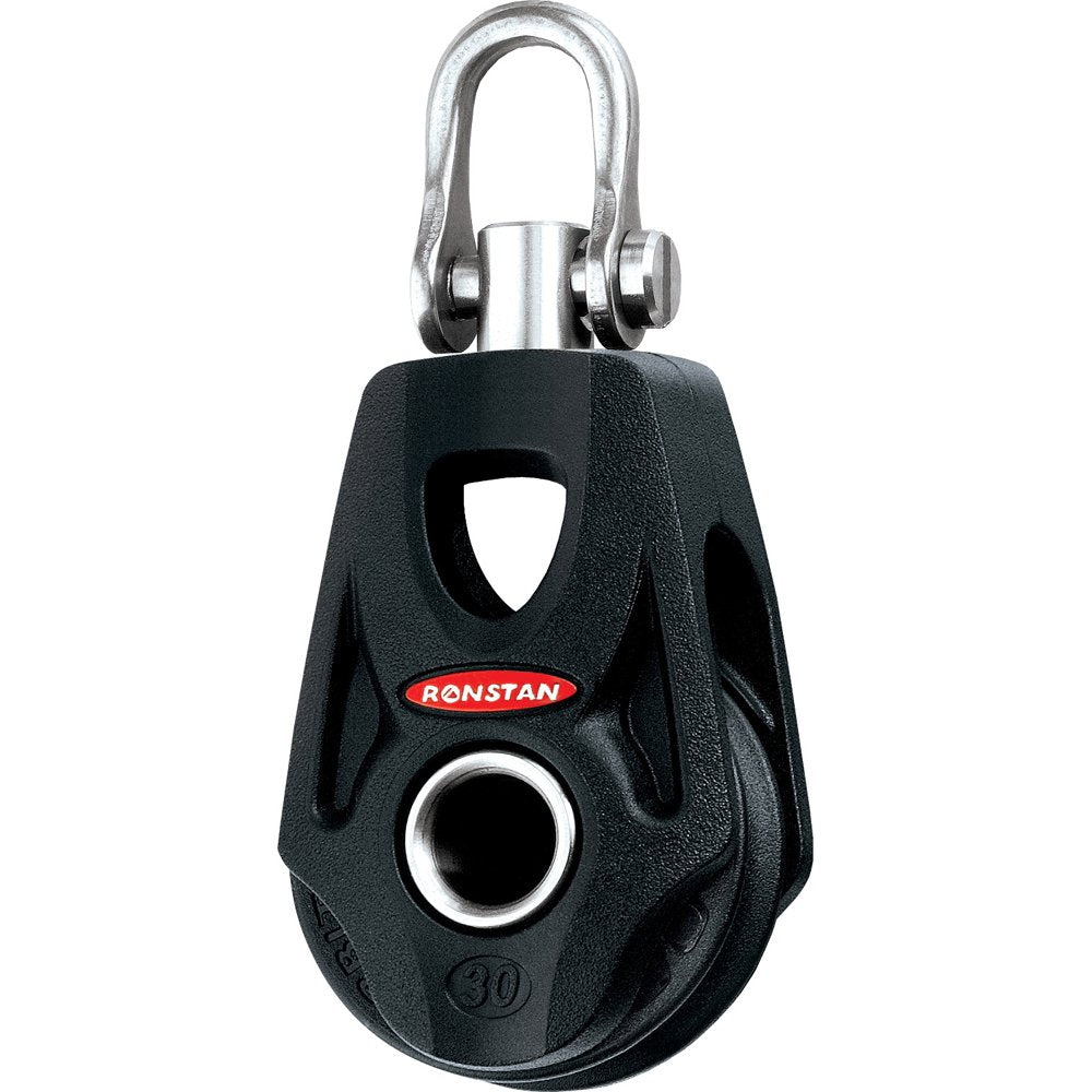 Ronstan Herren 35100 S30 Bb Orbitblock Single, Becket with Swivel Head, Black, S