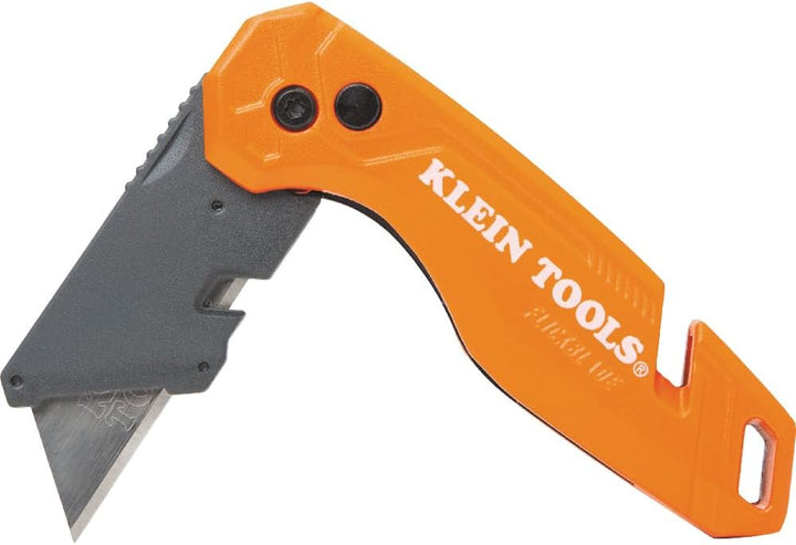 Klein Tools 44303 | Universalmesser klappbar mit Klingenaufbewahrung | Faltbares Teppichmesser mit S