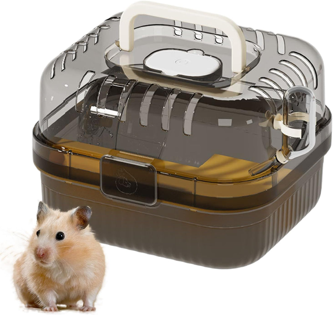 Hamster Transportbox - Atmungsaktiver Freigehege Käfig Für Kleintiere | Klarer Atmungsaktiver Hamste