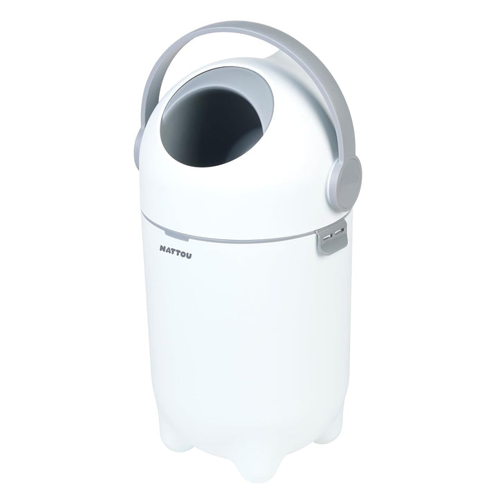 Nattou Windeleimer Dropy, Geruchsdicht, Einfaches Öffnen mit einer Hand, 49,5 x 28 cm, Polypropylen/