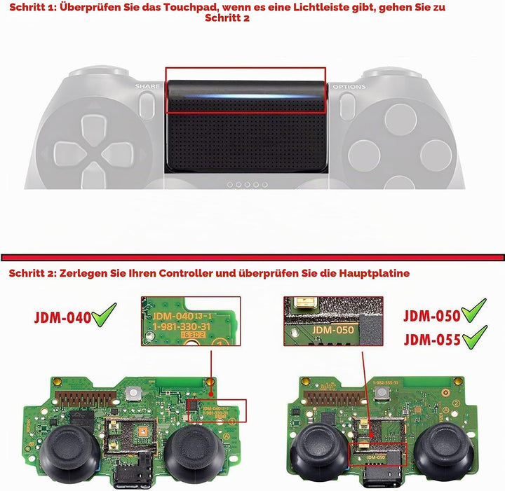 eXtremeRate Ghost Front Hülle&amp;Touchpad&amp;Akzentringe kompatibel mit ps4 Slim Pro Controller, DIY-Ersat