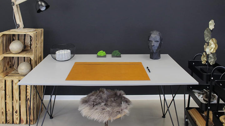 Memoria Schreibtisch-Unterlage LOUIS | Echtes Leder | Desk Pad Schreibtischunterlage Schreibtisch-Un
