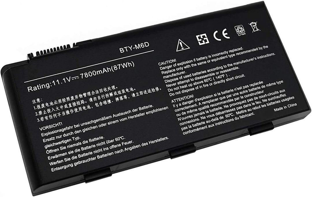 WYGUO BTY-M6D Laptop Batterie Ersatz für MSI GX60 GT60 T70 GT70 GX660 GT660 GT680 GX70 GT660-003US G