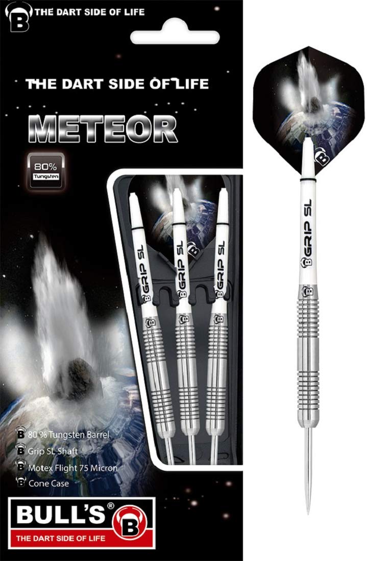 Meteor Steel Dart aus 80 % Tungsten. Dartset aus 3 Dartpfeilen, entwickelt mit über 10 Varianten, un