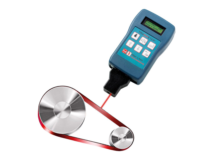TRUMMETER® Riemenspannungsmessgerät, Messbereich 10-800 Hz, Zwei Zeilen LCD, 10 Sprachen verfügbar,