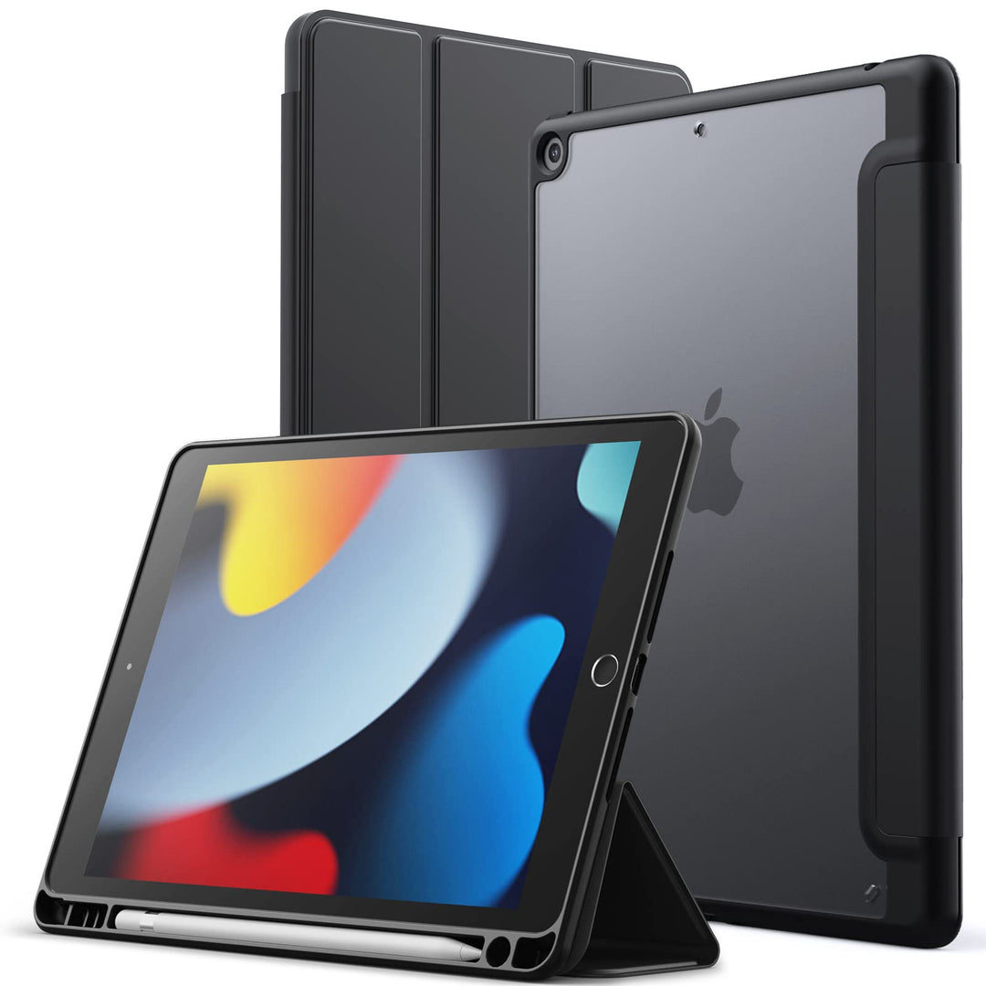 JETech Matt Hülle für iPad 9/8/7 (10,2 Zoll, Modell 2021/2020/2019, 9./8./7. Generation) mit Stiftha