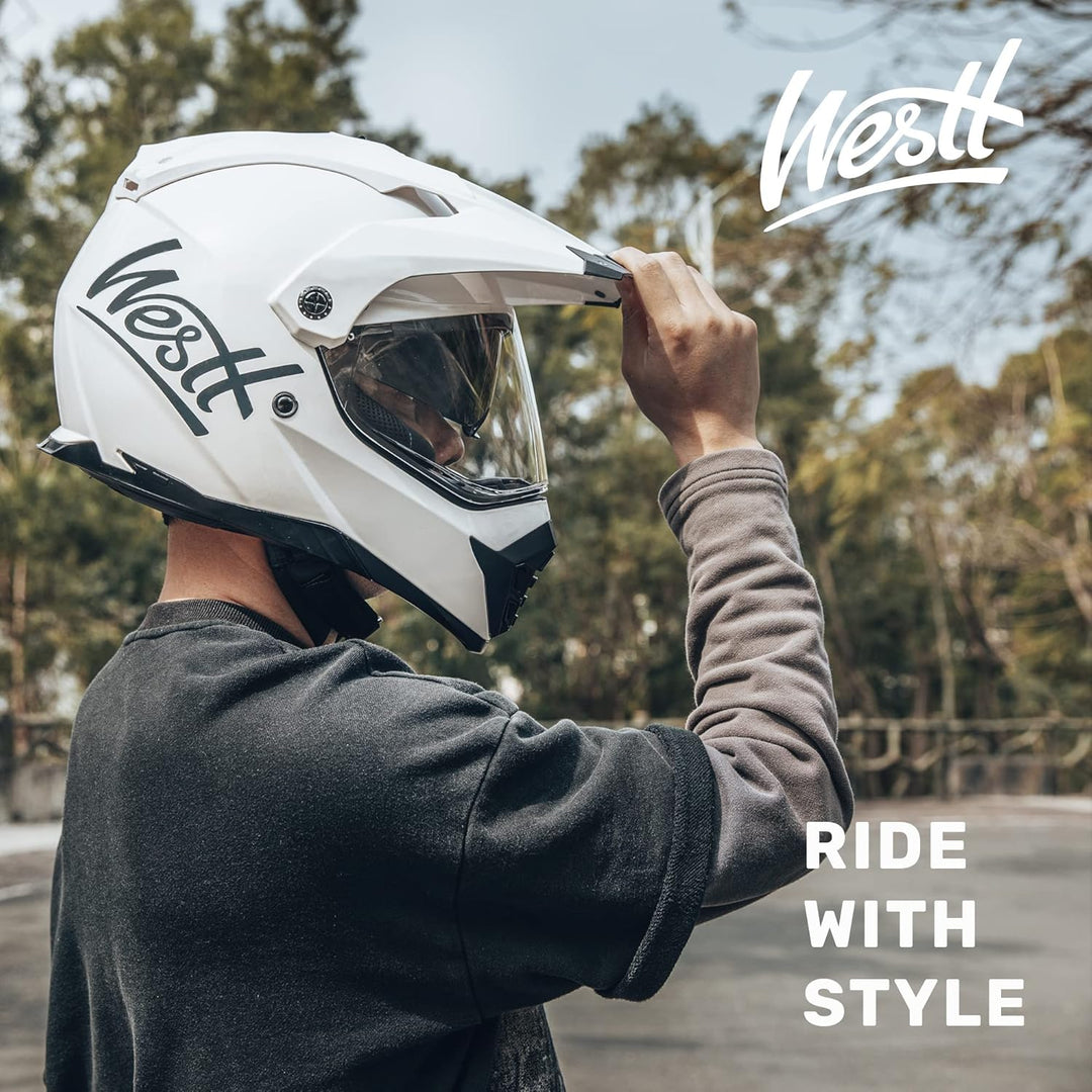 Westt Motocross Helm Fullface MTB Motorradhelm Integralhelm Crosshelm Helm Motorrad MTB Enduro Quad