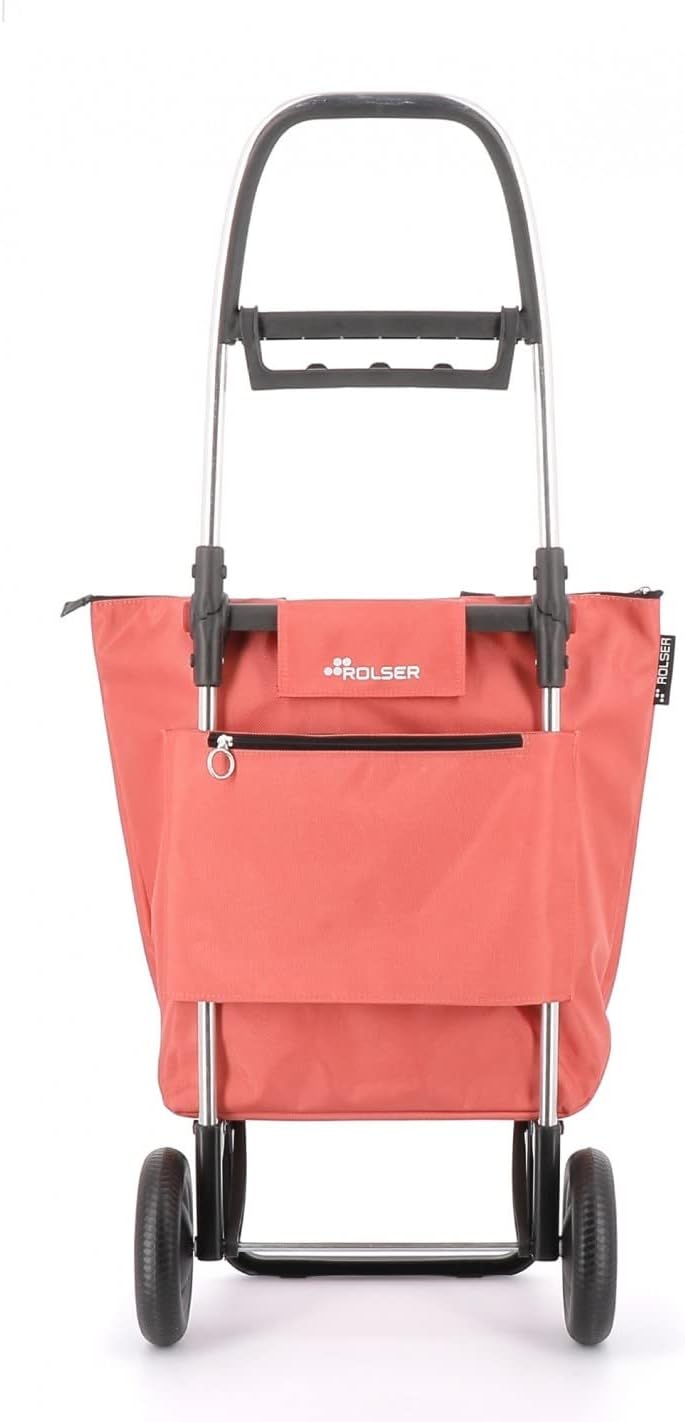 Klappbarer Einkaufstrolley Rolser Mini Bag Plus MF 2 Räder - Coral, Coral