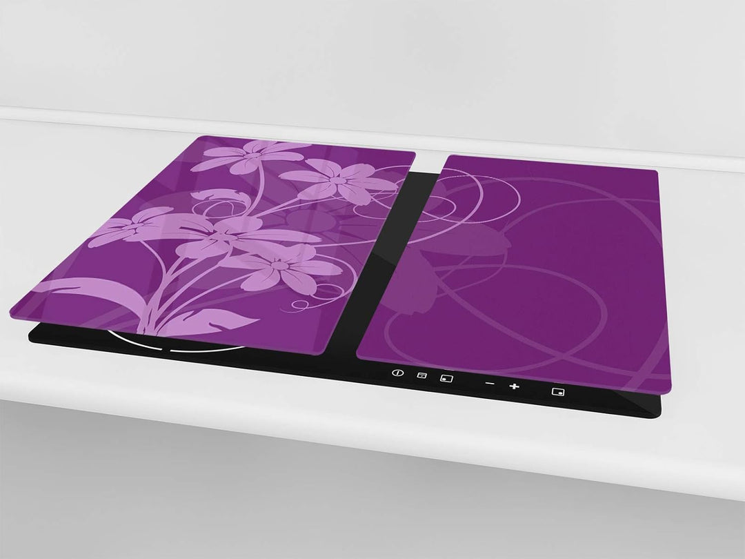 Schneidbrett aus Hartglas und schützende Arbeitsoberfläche – Schneideplatten SINGLE mit 60 x 52 cm u