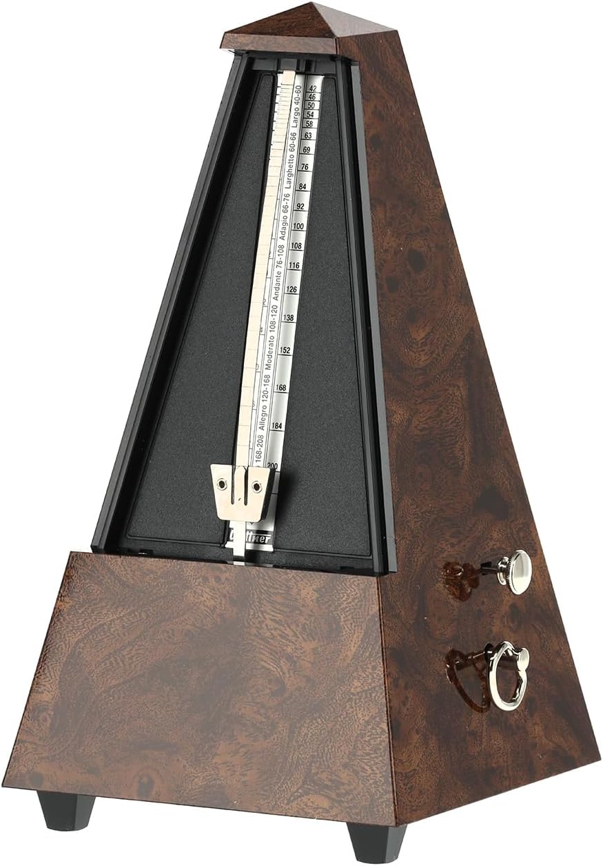 Wittner Metronom Taktell Pyramidenform System Maelzel Designer Serie - Kunststoffgehäuse - Mit Glock
