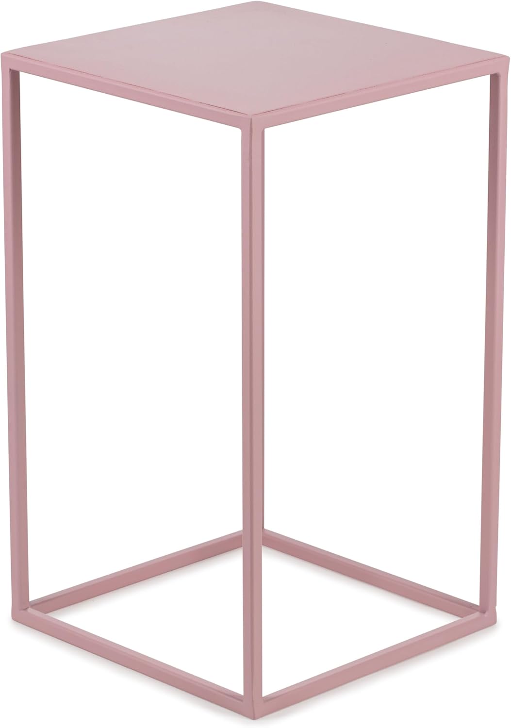 HowHomely Blumenständer Metall Rosa 40 cm Hoch - Solider und Robuster Blumenhocker Metall - Pflanzen